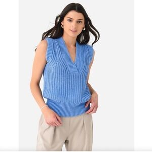 BROCHU WALKER uma sleeveless top in cape blue